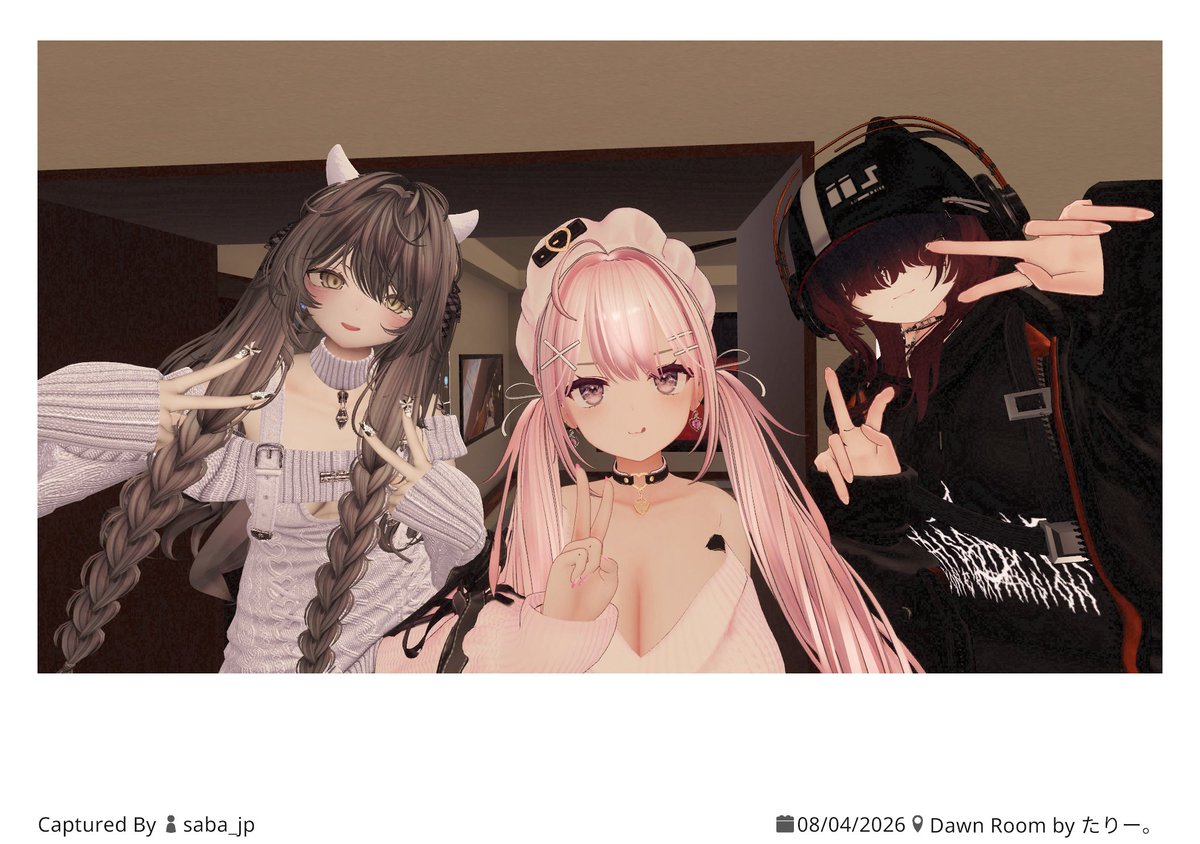 POTATOVR45's tweet photo. 深夜にフレンド撮ってもらった！
#VRChat https://t.co/81XzEE2HQn