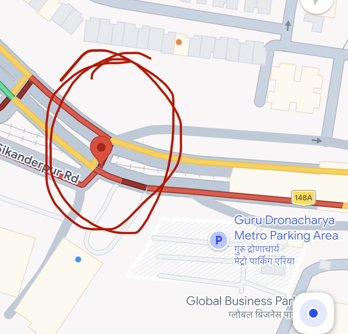 pradpant's tweet photo. Poor condition of the road on the Mehrauli–Gurugram Road near Guru Dronacharya Metro Station, specifically in front of JMD Regent Plaza Mall, between Metro Pillars 44 and 45.
Exact GPS Coordinates: 28.481780, 77.100432

https://t.co/nSWCoxSnpv
 
Kindly help ASAP https://t.co/6gwvsyXhGK