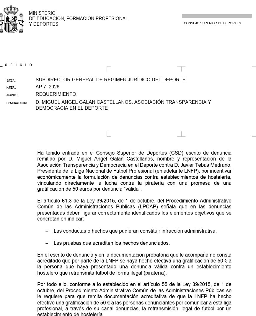 MiguelGalanCNFE's tweet photo. Todas las personas que hayan recibido 50 euros de @LaLiga y @Tebasjavier por denunciar a hostelero que se ponga en contacto conmigo en  info@cenafe.es 

Igualmente las personas que hayan sido denunciado por la @LaLiga en base a los 50 e también ponerse en contacto conmigo. https://t.co/P3413cStK9