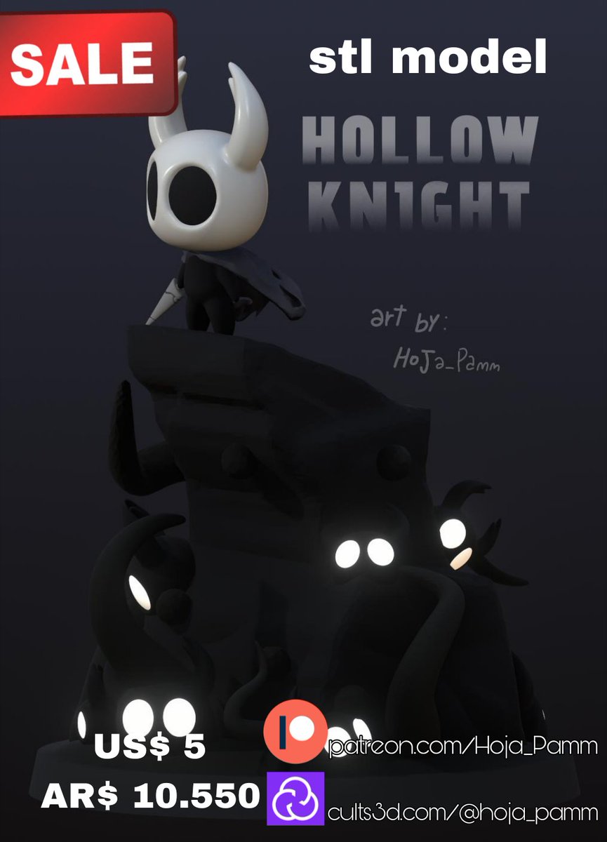 Hoja_pam's tweet photo. It is now available
https://t.co/VBP3wLcv0o
https://t.co/4CDEoXNP9e

#hollowknight #fanart #3dmodeling https://t.co/kzhNMYnXxz