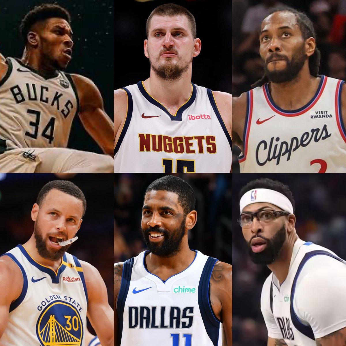 JMartellNBA's tweet photo. 2027 NBA Free Agents (Based on Spotrac, ranked by Prev AAV / Top 10 per position)

PG (Point Guard)
Stephen Curry | 39.3 | 62.6M | UFA / Bird
Kyrie Irving | 35.3 | 39.5M | PLAYER / 42.4M
Jrue Holiday | 37.1 | 33.6M | PLAYER / 37.2M
Dejounte Murray | 30.8 | 28.6M | PLAYER / 30.8M
Fred VanVleet | 33.4 | 25.0M | UFA / Bird
Damian Lillard | 37.0 | 13.9M | PLAYER / 14.1M
Davion Mitchell | 28.8 | 12.0M | UFA / Bird
Scoot Henderson | 23.5 | 11.1M | RFA / Bird
Amen Thompson | 24.5 | 10.0M | RFA / Bird
Collin Sexton | 28.5 | 9.6M | PLAYER / 9.8M

SG (Shooting Guard)
Paul George | 37.2 | 52.9M | PLAYER / 56.6M
Zach LaVine | 32.3 | 43.0M | UFA / Bird
Jalen Green | 25.4 | 35.1M | PLAYER / 36.0M
Jordan Poole | 28.1 | 32.0M | UFA / Bird
Tyler Herro | 27.5 | 30.0M | UFA / Bird
R.J. Barrett | 27.1 | 26.8M | UFA / Bird
Norman Powell | 34.2 | 22.0M | CLUB / 22.6M
C.J. McCollum | 35.8 | 21.0M | UFA / Bird
Josh Hart | 32.3 | 20.2M | CLUB / 22.4M
Malik Monk | 29.4 | 19.5M | PLAYER / 21.6M

SF (Small Forward)
Jimmy Butler | 37.8 | 55.5M | UFA / Bird
Kawhi Leonard | 36.1 | 49.8M | UFA / Bird
Kevin Durant | 38.8 | 45.0M | PLAYER / 46.1M
Brandon Ingram | 29.9 | 40.0M | PLAYER / 41.9M
Michael Porter Jr. | 29.1 | 35.9M | RFA / Bird
Miles Bridges | 29.3 | 25.0M | UFA / Bird
Cameron Johnson | 31.4 | 23.6M | UFA / Bird
De’Andre Hunter | 29.7 | 22.5M | UFA / Bird
Dillon Brooks | 31.5 | 21.5M | UFA / Bird
Brandon Miller | 24.7 | 12.3M | RFA / Bird

PF (Power Forward)
Giannis Antetokounmpo | 32.6 | 58.5M | PLAYER / 62.8M
Julius Randle | 32.7 | 33.3M | PLAYER / 35.8M
Jerami Grant | 33.3 | 32.0M | PLAYER / 36.4M
Draymond Green | 37.3 | 25.0M | UFA / Bird
Kyle Kuzma | 32.0 | 22.5M | UFA / Bird
Kristaps Porzingis | 32.0 | 20.0M | PLAYER / 20.0M
Bobby Portis | 32.4 | 14.5M | PLAYER / 15.6M
Rui Hachimura | 29.4 | 14.0M | CLUB / 14.0M
Grant Williams | 28.7 | 13.3M | UFA / Bird
Jarred Vanderbilt | 28.3 | 12.0M | PLAYER / 13.3M

C (Center)
Anthony Davis | 34.3 | 58.5M | PLAYER / 62.8M
Nikola Jokic | 32.4 | 55.2M | PLAYER / 62.8M
Karl-Anthony Towns | 31.7 | 55.1M | PLAYER / 61.0M
Rudy Gobert | 35.1 | 36.5M | PLAYER / 38.0M
Santi Aldama | 26.5 | 17.5M | CLUB / 17.0M
Isaiah Stewart | 26.2 | 15.0M | CLUB / 15.0M
Jock Landale | 31.8 | 14.1M | UFA / Early Bird
Day’Ron Sharpe | 25.7 | 10.0M | CLUB / 10.0M
Moritz Wagner | 30.2 | 9.5M | MUTUAL / 9.7M
Brook Lopez | 39.3 | 9.0M | UFA / Early Bird

•  UFA: Unrestricted Free Agent
•  RFA: Restricted Free Agent
•  PLAYER: Player Option
•  CLUB: Team Option
•  MUTUAL: Mutual Option