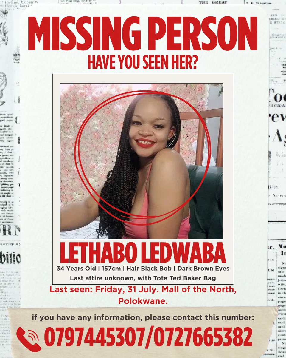 BerryWiwi's tweet photo. Please help us find Lethabo. Kindly Retweet ♥️ https://t.co/yxxZVvJbDa