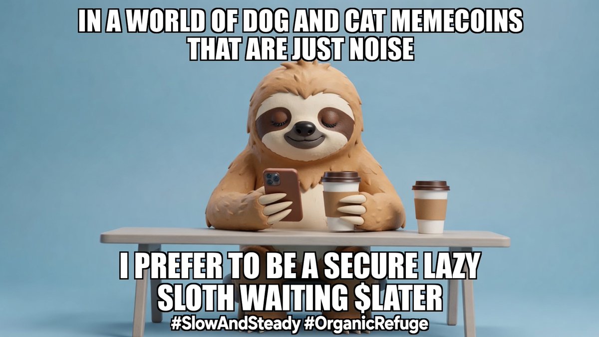 ProcrastinLATER's tweet photo. $LATER is for people who are not afraid to wait, because they know that waiting has its Fruits

#solanamemecoins #LATER #SlowAndSteady
#OrganicRefuge https://t.co/lytWdzHw8E