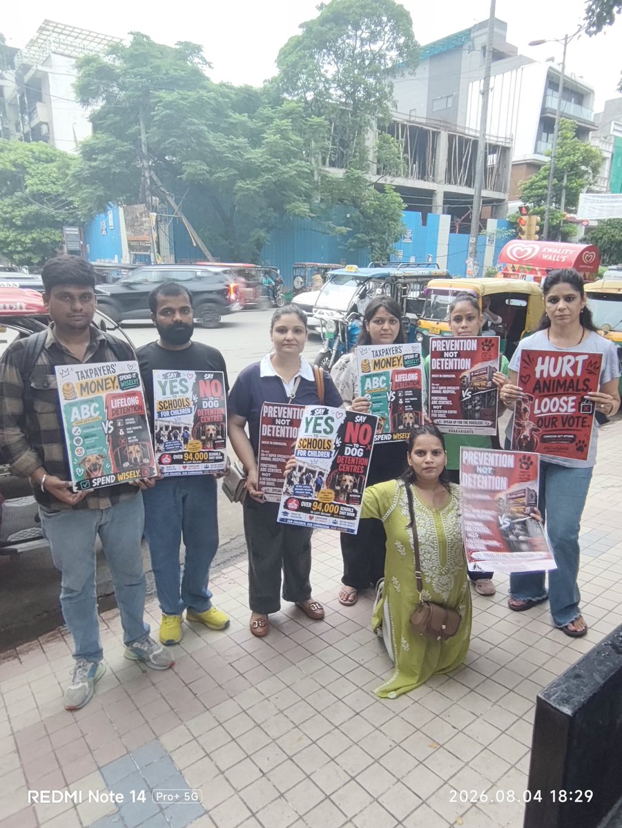 joedelhi's tweet photo. Today march for dogs and animals in New Delhi. 4th August, 2026. https://t.co/RXi7clJi05