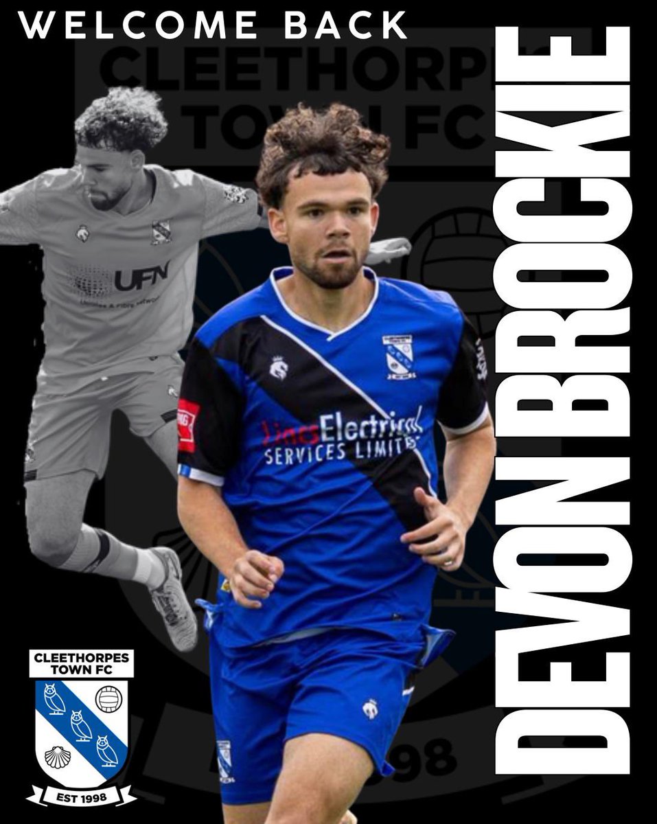 CleeTownFC's tweet photo. We are delighted to announce that former Leeds United attacking player Devon Brockie has rejoined the Owls on a short term deal.
Devon impressed whilst on loan last season and was unlucky to suffer an injury which ruled him out for the last few months of the season
Hereโs what the gaffer Craig Rouse had to say on Devon rejoining the squad
โ We're delighted to welcome Dev back to the football club.
He's a lad who integrated himself well into the group last season when he arrived on loan but unfortunately had his season cut short through injury.
He's picked up where he left off on that front and settled nicely into the changing room.
In the 2 pre season games he has featured in he has already made an impact scoring 1 and assisting 1 and will no doubt keep him improving as his game time and match fitness grows.
Weโre looking forward to seeing Devon back in an Owls shirt this season
UTO