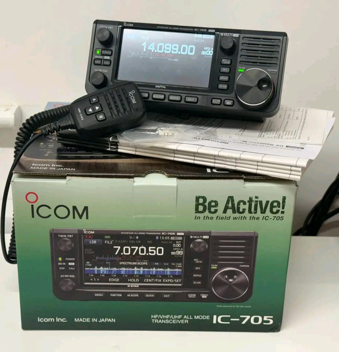 hamradio010's tweet photo. 🔥SECOND HAND ICOM IC-705 HF/VHF/UHF QRP TRANSCEIVER🔥
Small enough for the backpack, powerful enough for the adventure — the IC-705 is the ultimate portable companion for HF, VHF and UHF operation. 📡⚡
$600
#ICOMIC705 #IC705 #POTA #SOTA #FieldRadio #DXing #RadioLife ## https://t.co/rRI6cxIXCc