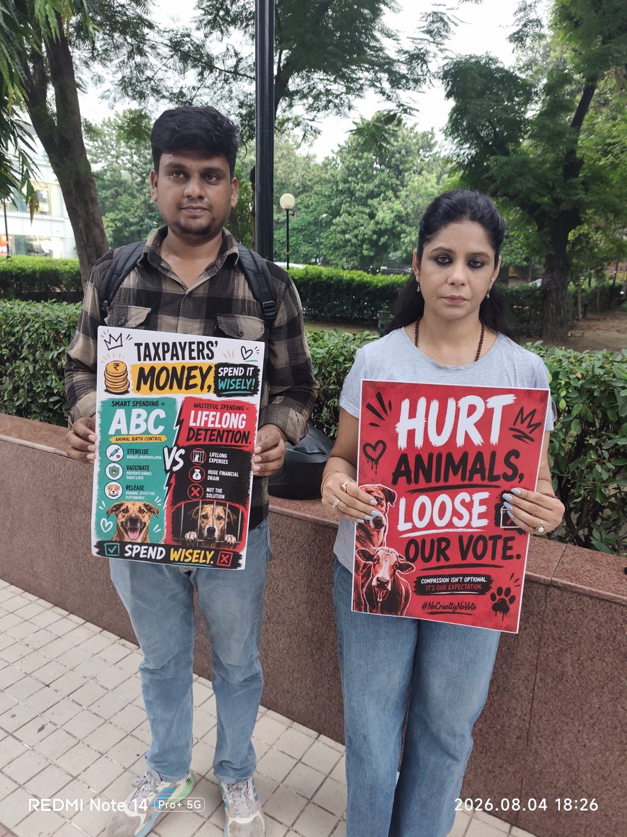 joedelhi's tweet photo. Today march for dogs and animals in New Delhi. 4th August, 2026. https://t.co/RXi7clJi05
