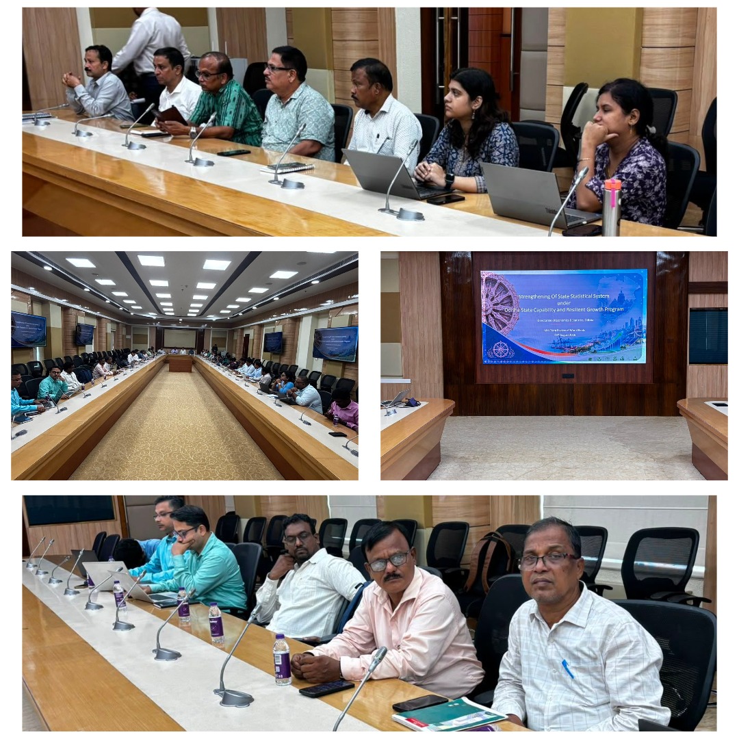 Desbbsr's tweet photo. The Directorate of Economics and Statistics, Odisha, participated in the World Bank Mid-Term Review Meeting on the Odisha State Capability and Resilient Growth Program at the Convention Centre, Lok Seva Bhawan, on 4 August 2026. Discussions were based on the World Bank PAD. https://t.co/PjKD20RLSZ