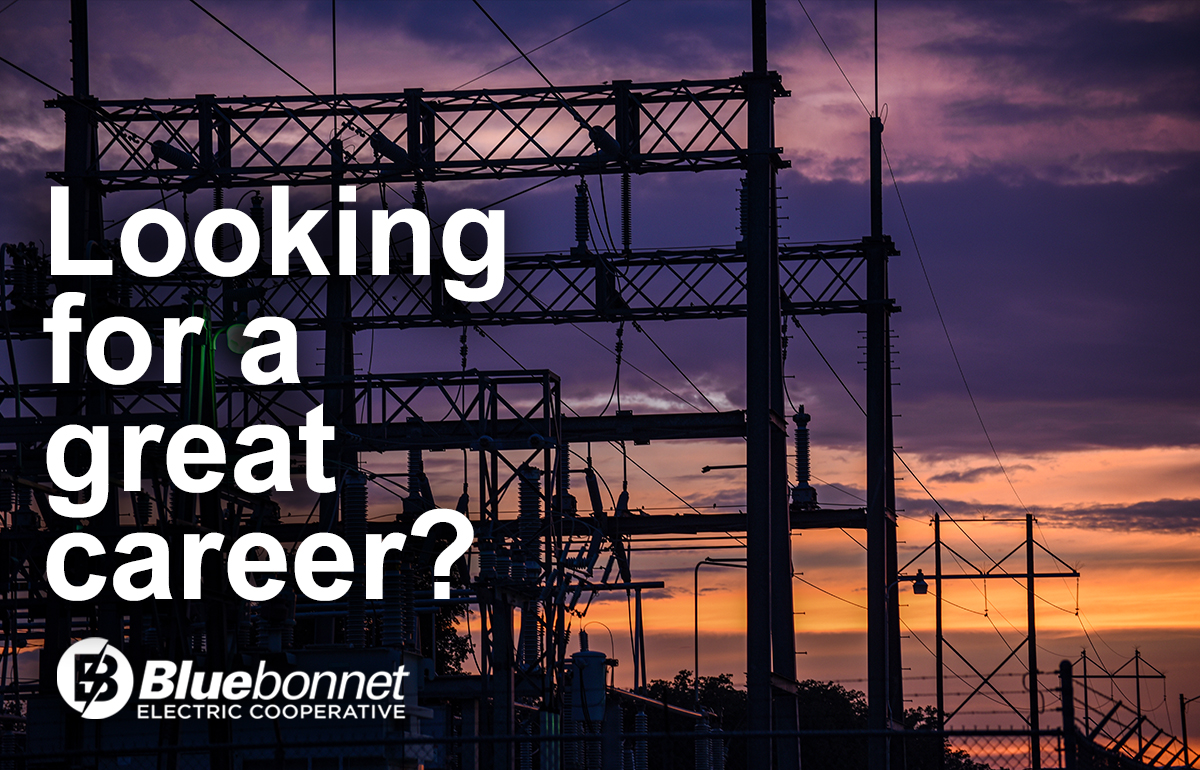 BluebonnetCoop's tweet photo. Join our team! We’re hiring a substation technician in Bastrop or Giddings and a substation construction manager in Giddings to work across the entire Bluebonnet service area. The ideal candidates will have experience in the construction and maintenance of substations and transmission lines. To learn more or apply, visit https://t.co/tkLYB5hn94.
