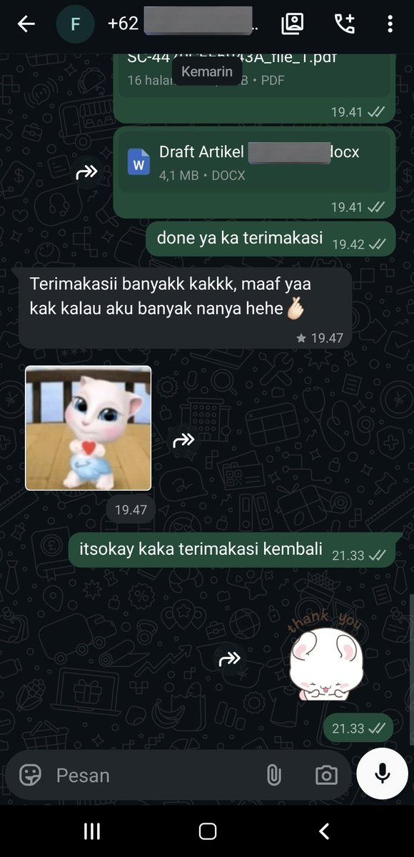 cekdanparafase's tweet photo. haloo guys kami open jasa :
✅️ cek ai dan cek turnitin (no repository dan resmi digunakan di universitas)
✅️ parafrase turunin turnitin
✅️ rapihin file (daftar isi otomatis, dapus, halaman, mendeley dll), pembuatan jurnal
order bisa via wa di bio yaa, file dijamin aman🤩👍 https://t.co/DZtwO8hUUC