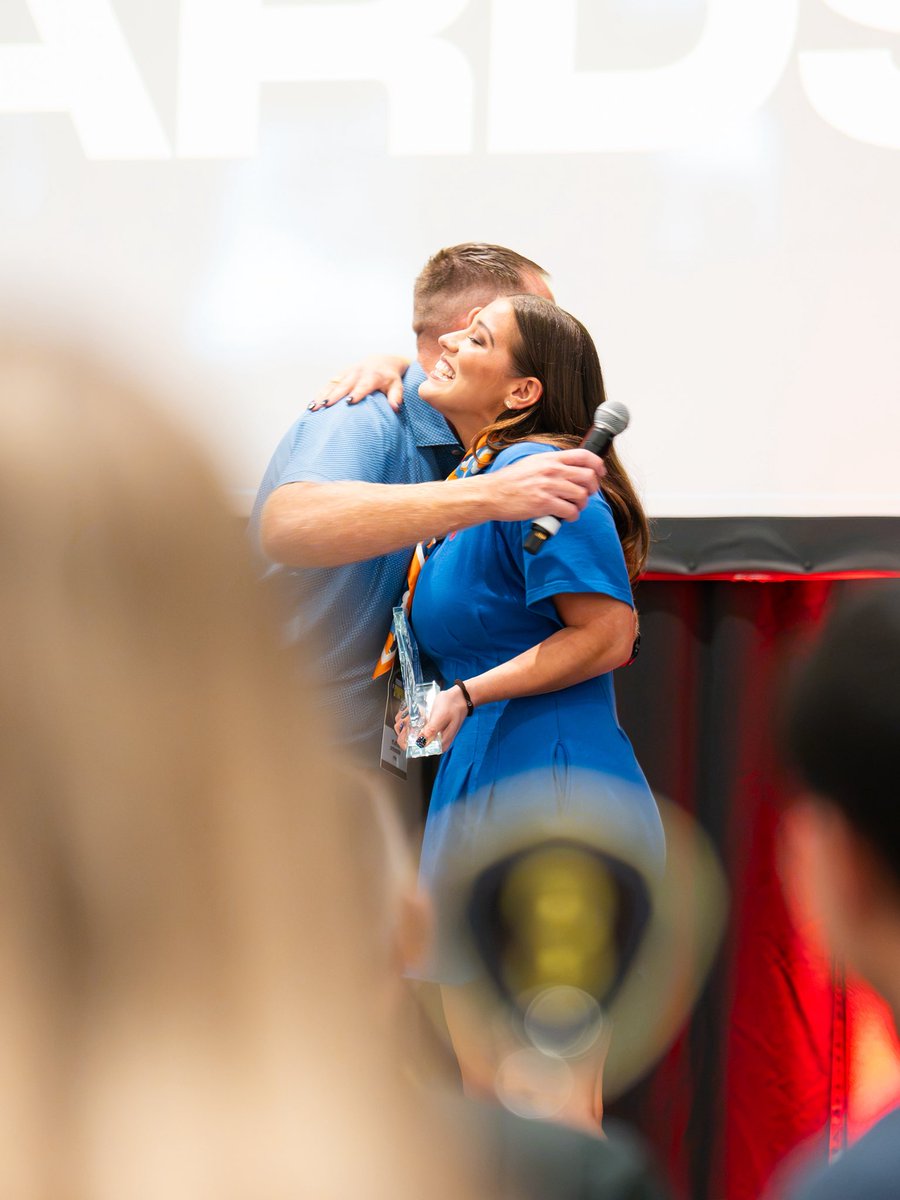 FBRecSymposium's tweet photo. A moment for our 2026 award recipients! 🤩

PERSONNEL &amp; RECRUITING SYMPOSIUM 
2026 IMPACT AWARD
Katie Doeker 

PERSONNEL &amp; RECRUITING SYMPOSIUM 
2026 EXECUTIVE OF THE YEAR AWARD
Matt Wilson https://t.co/DosWzmZ3G2