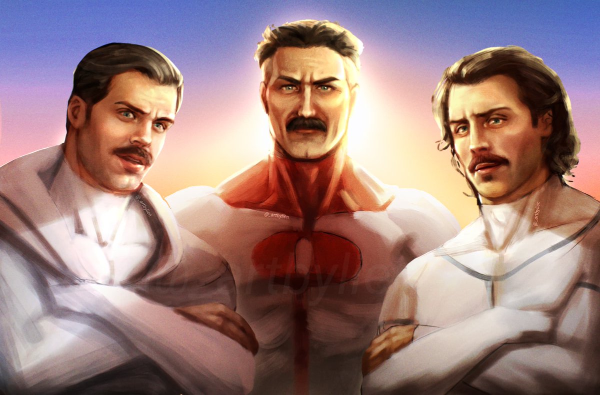 _artbylien's tweet photo. Drew my favorite mustached men as Viltrumites too 🤭🩷
#henrycavill #missionimpossible #tangerinebullettrain #omnimaninvincible #crossoverfanart #augustwalker https://t.co/SFcw5CbZAq