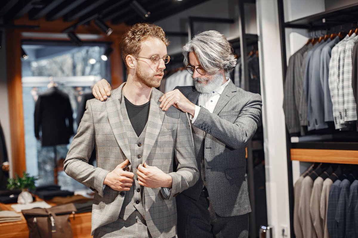 thepoweredmag's tweet photo. New York's bespoke tailors are taking in suits at a ratio they have never recorded, and hiring staff to keep up. The same shift that filled their order books has left the wider apparel industry holding several hundred million units of inventory built against a size curve that no longer describes the customer. 

Read more: https://t.co/sKhr9WYKkf 

Photo: Gustavo Fring