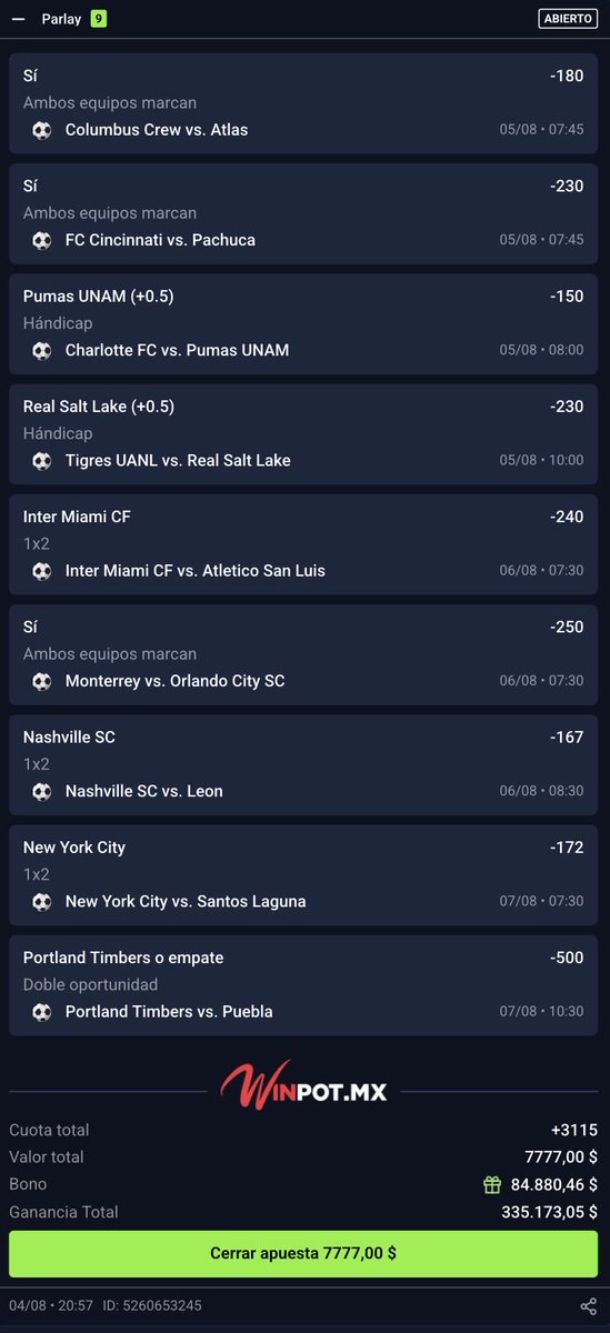 Vikingonegroa's tweet photo. Que le quitan y que le ponen al PARLAY Soñador del Pueblo que me arme para la Jornada 1 de la Leagues Cup? (+3115)💣💣💣 https://t.co/OHUO1nWA6O