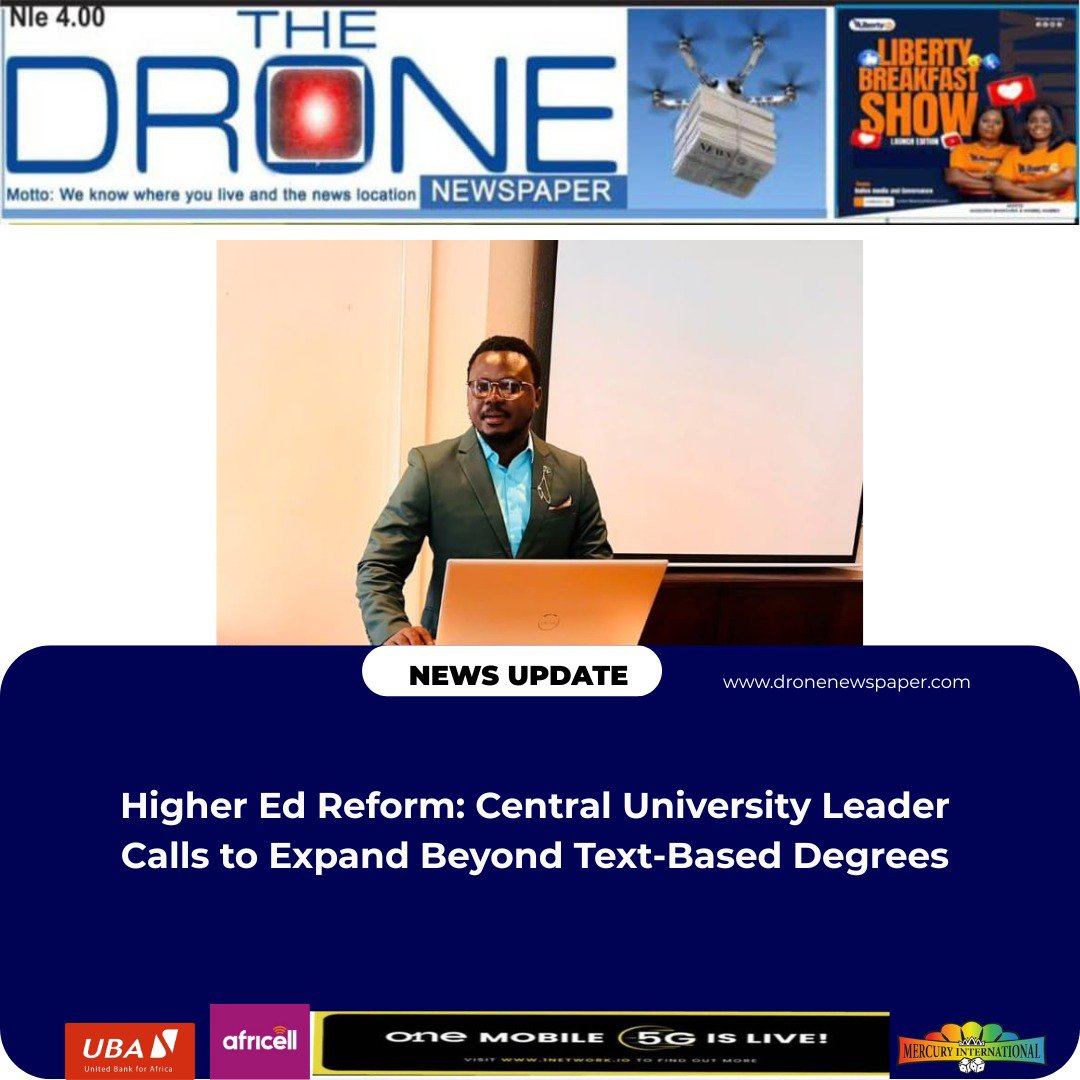 DroneNewsp396's tweet photo. Higher Ed Reform: Central University Leader Calls to Expand Beyond Text-Based Degrees https://t.co/2jORcTTEje