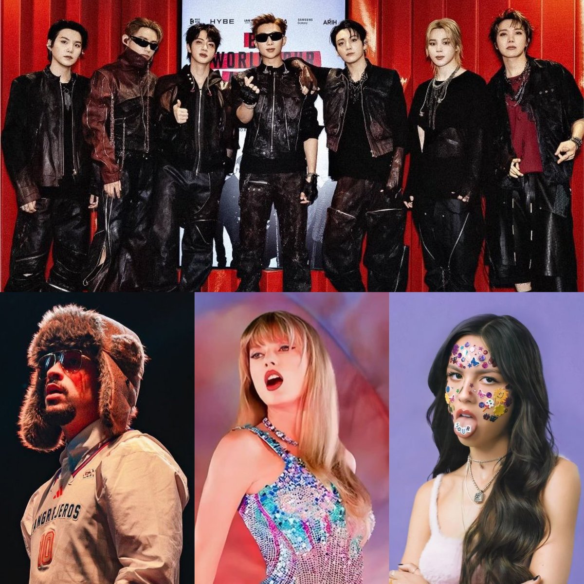 btschartsxdaily's tweet photo. [INFO] #BTS joins to Bad Bunny, Taylor Swift and Olivia Rodrigo as the ONLY Acts in History to have an album reaching 4 BILLION streams on Spotify in less than 140 days! 🌎

CONGRATULATIONS BTS https://t.co/fGMBL3N3mv