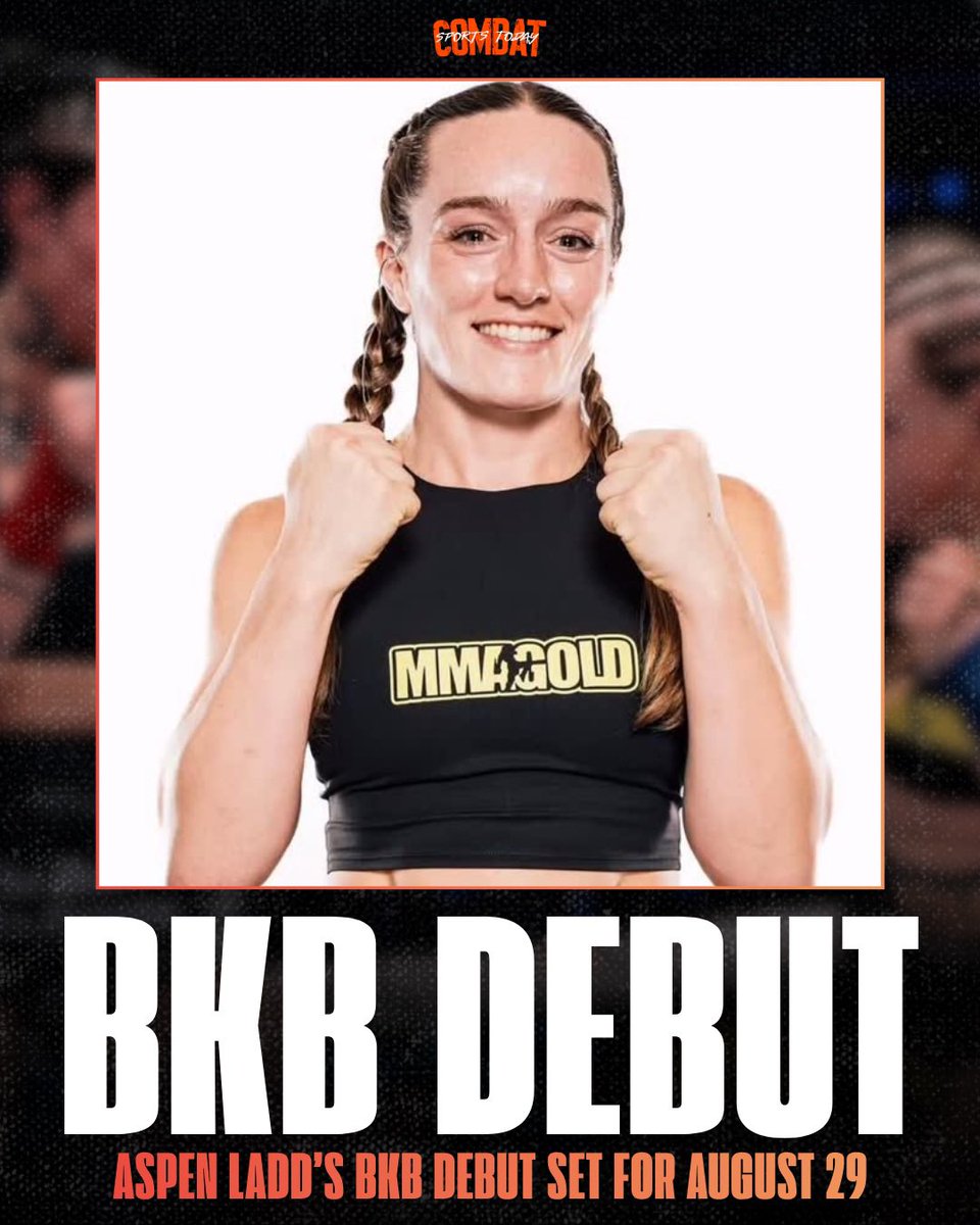 CSTodayNews's tweet photo. ✅ Former UFC/PFL fighter Aspen Ladd will be making her @bkbbareknuckle debut against Bianca Daimoni at #BKB58 on August 29 in Miami 👊 https://t.co/dmIR1awKll