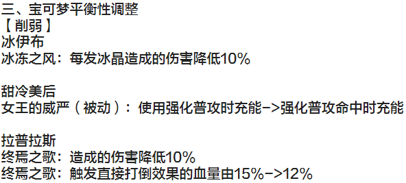Cra_PokeUnite's tweet photo. 中国版ポケモンユナイト
一部仕様変更

【アマージョ】
特性：じょおうのいげん
強化攻撃を使用した時にチャージ→強化攻撃が相手に命中した時にチャージ

【バンギラス】
ストーンエッジ
命中時に自身のHPを回復する効果を追加

仕様変更についてはグローバル版にも反映される可能性があります https://t.co/8jGWVXyaAc