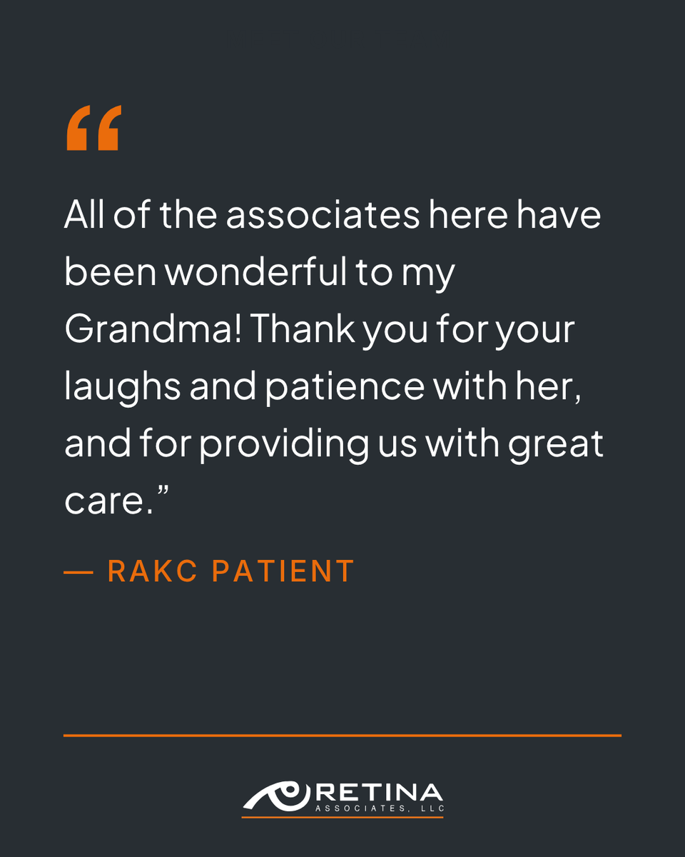 KC_retina's tweet photo. Testimonials like these reflect the meaningful relationships built through compassionate care and support. We appreciate every patient who takes the time to share their experience with our team. https://t.co/vKAtmBKF0u