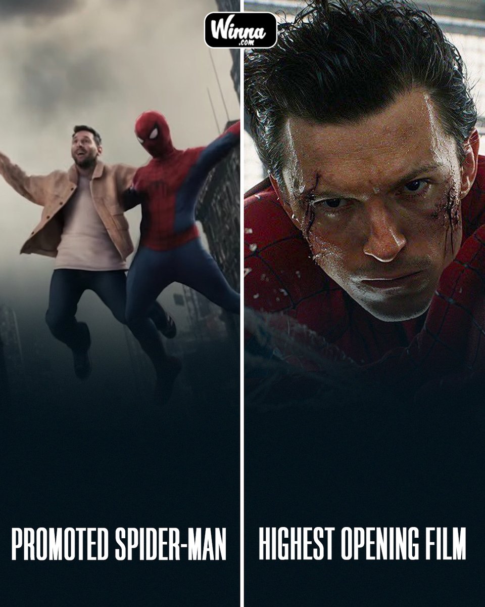 WinnaFC's tweet photo. 🚨| BREAKING: Messi promoted Spider-Man: Brand New Day, now it's the highest opening-day grosser.😳

Messi's aura needs to be studied.🐐 https://t.co/rOxO8hPXPc