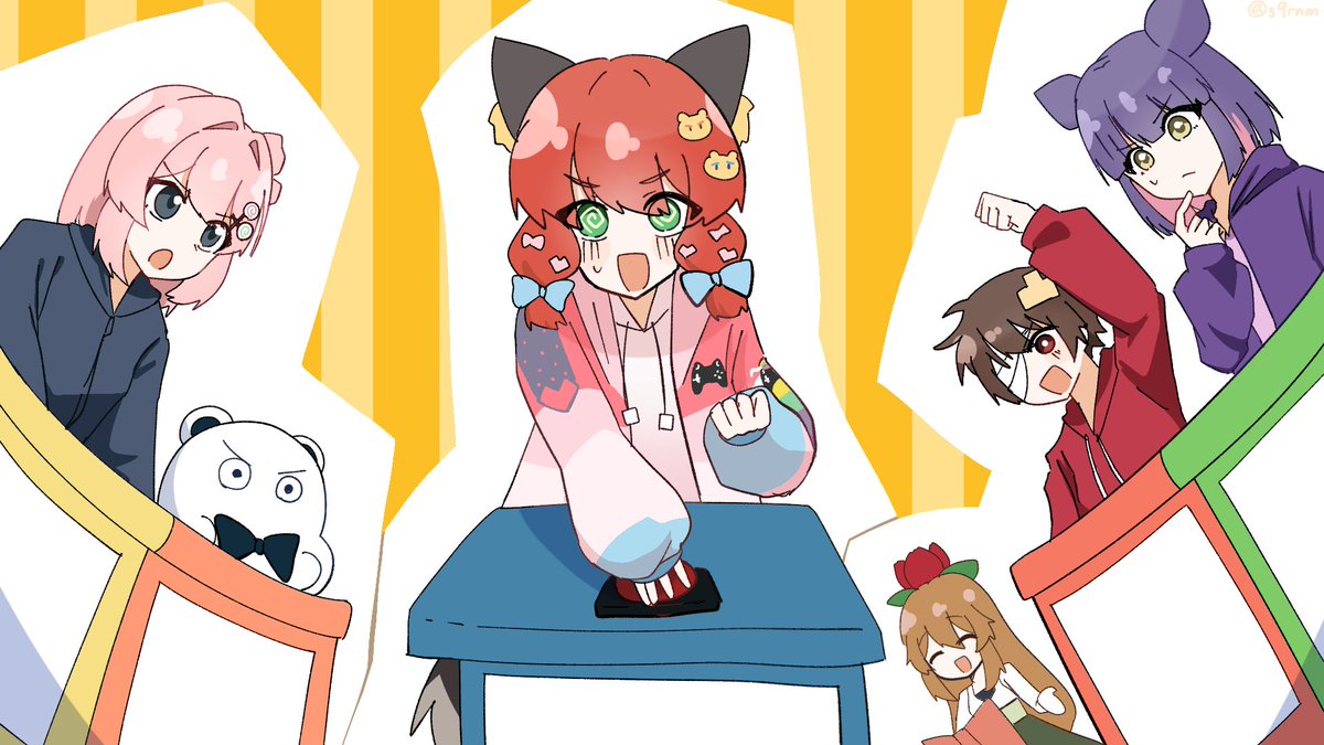 s9rnm's tweet photo. #おどみん絵
おどろくチームvsおどろかないチーム https://t.co/xK59HwTks1