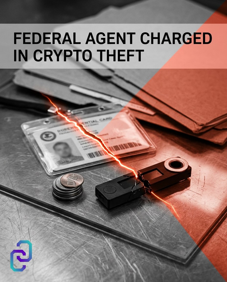 ChainReporters's tweet photo. Former FBI supervisory agent Patrick Steven Yaroch has been charged after allegedly using internal bureau systems to obtain access credentials for cryptocurrency wallets linked to an adversarial country and transferring funds to wallets he controlled. https://t.co/w0BF1numjy