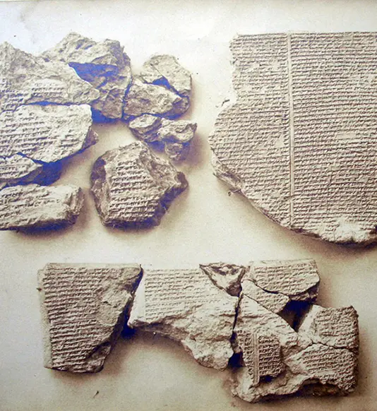 MichaelButtonX's tweet photo. In 1872, a museum assistant in London was sorting broken clay tablets from Nineveh when he started reading one.

What it described shocked him.

It was the Flood. An ark. Birds sent out over the water. A mountain where the boat came to rest.

Yet it had been written more than a thousand years before Genesis.

George Smith, a self-taught engraver's apprentice, reportedly leapt up and began tearing off his clothes in front of his colleagues.

He had just uncovered the oldest known version of humanity's most famous flood story.