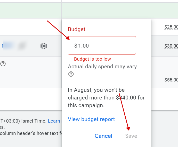 skills_web's tweet photo. Wow, I can't put $1 budget per campaign anymore. Google is brutal)) https://t.co/yOQbIWb2If