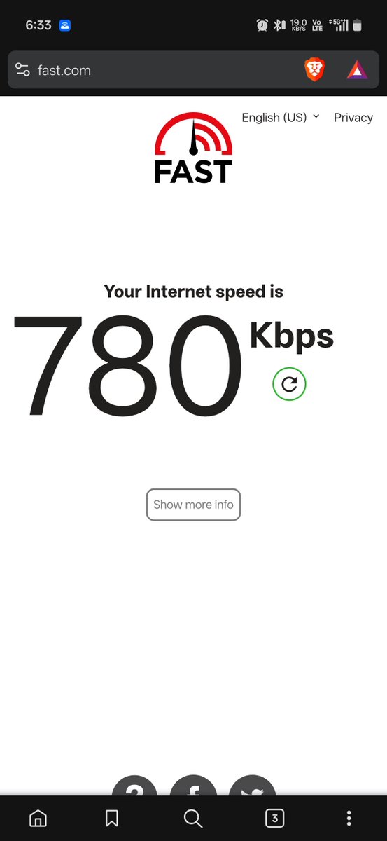 AYUSHMA54045368's tweet photo. Blown away by @airtelindia’s priority 5G network! Blazing fast 780 Kbps speeds—almost enough bandwidth to load half a text message. Truly cutting-edge stuff @Airtel_Presence 🚀🐌 https://t.co/RdDNqzXClW