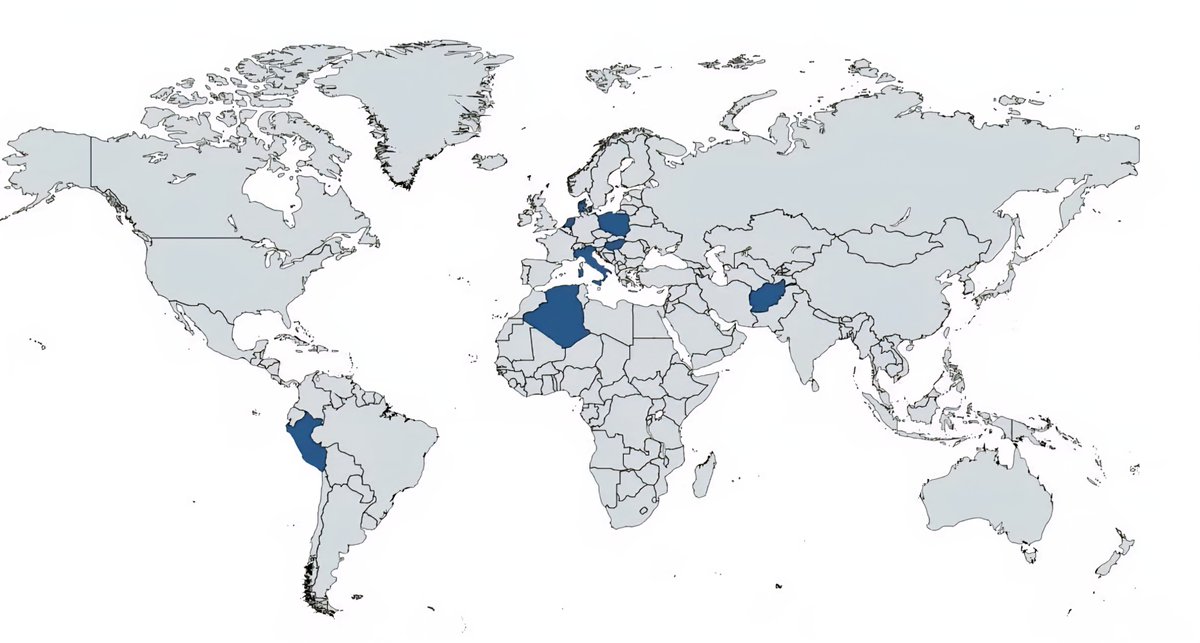 Globalstats11's tweet photo. Map of Countries That Mention Another Country in Their Official National Anthem https://t.co/BuGrBhc6Y7