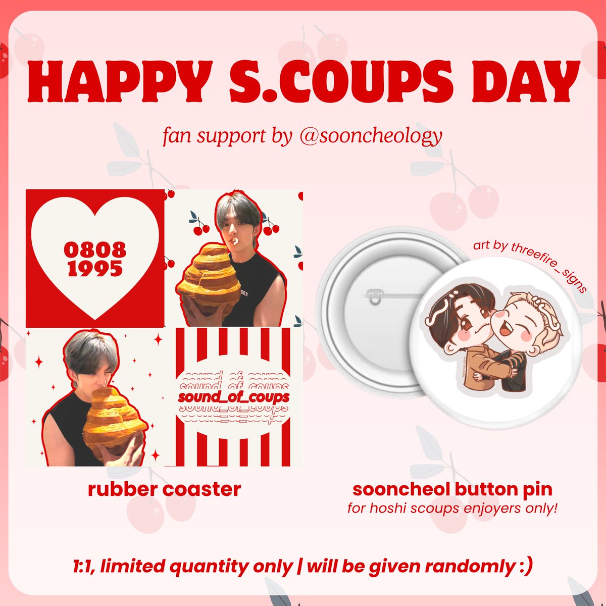 sooncheology's tweet photo. happy scoups day! ⋆˚♡｡
fan support by @sooncheology 🍒

8.8 #RIPECHERRYinMANILA by @scoups_phil (2PM)
8.8 #CatchMyHeart_Cheol by @seventeencut_ (5PM)
8.16 #SCOUPS_FirstLove by @ph_scoups
8.30 #32LettersToScoups by @32LTSph

see you !!ヽ(´▽`)/ https://t.co/8fePoISVtM