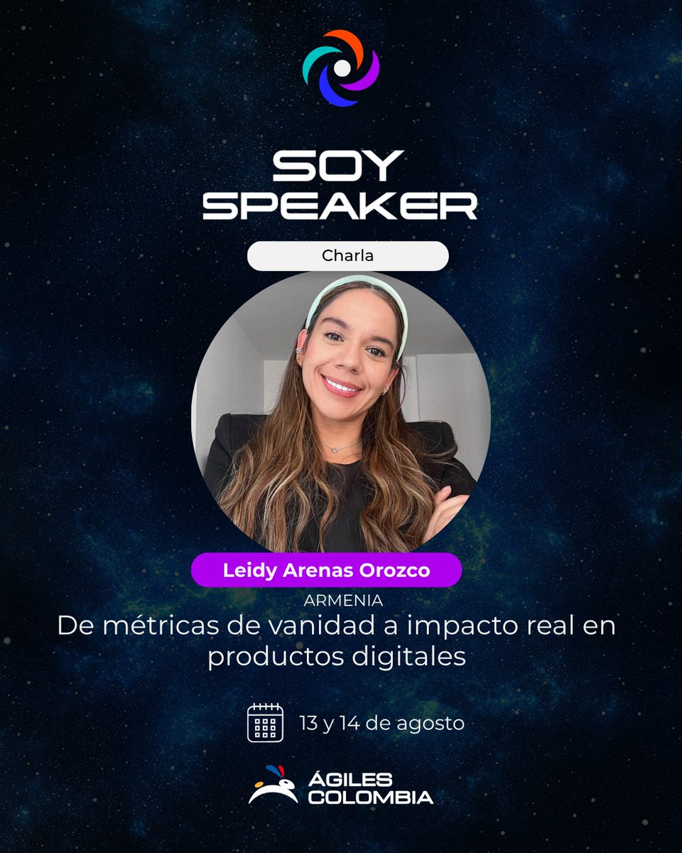 AgilesColombia's tweet photo. ¿Tu equipo entrega a tiempo, con calidad, y aun así el negocio no ve el impacto?

Nueva speaker confirmada en #Vortice2026 🧵 https://t.co/OM4iC11mTU