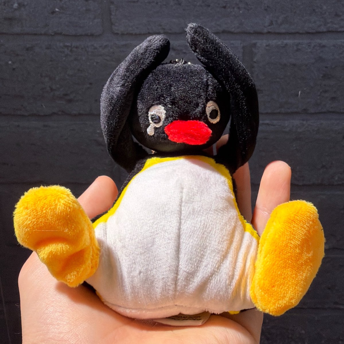 nikonikonahito's tweet photo. ピングーのぬいぐるみ第3弾始まって残り少なくて慌ててやったら1番欲しかった「めそめそピングー｣出て幸せすぎるすぎる☺️
かわいすぎるるるるるるる😭😭😭 https://t.co/TWb4pWKrCc