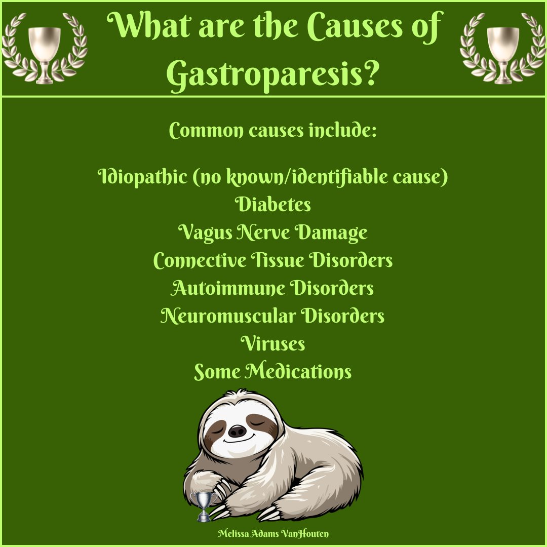 melissarvh's tweet photo. Not an exhaustive list. Diabetes=most common known cause; however, many cases=“idiopathic,” or no known cause. We celebrate the #GPChangemakers who seek the underlying causes &amp; understand that a diagnosis w/o a clear cause is difficult to accept.

#CureGP #Gastroparesis https://t.co/pyyGHGOwiy