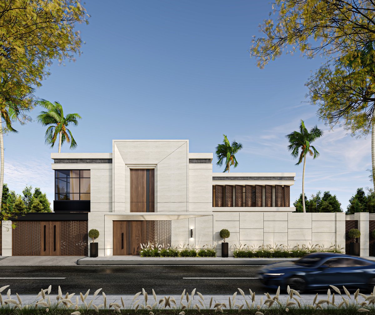 maroon_arch's tweet photo. Architecture is not merely about creating spaces, it's about shaping experiences.

Defined by clean geometry, warm natural materials, and carefully curated details, this private residence balances timeless elegance with contemporary sophistication. Every element, from the sculptural entrance to the tranquil courtyard, has been designed to create a seamless dialogue between architecture, light, and landscape.

A home where luxury is expressed through proportion, craftsmanship, and enduring simplicity.

📍FGR VILLA
🏡RIYADH, KSA