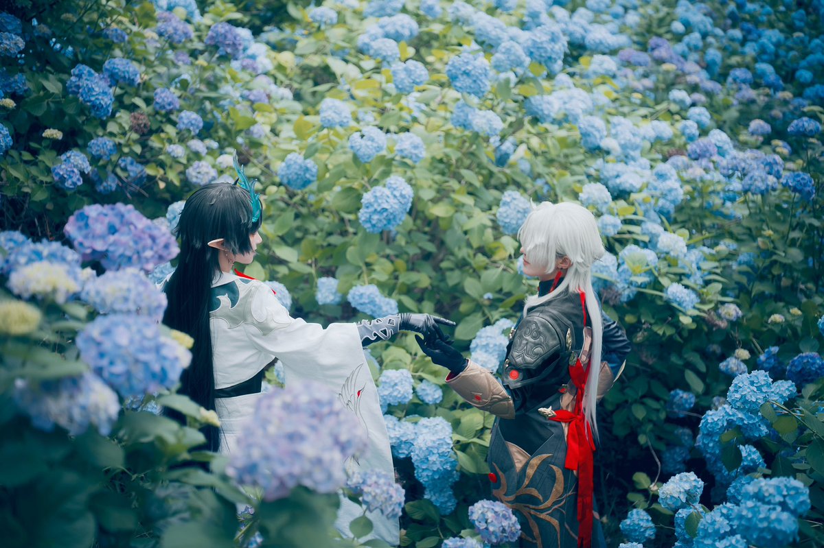 Rindo0Cp's tweet photo. ※cosplay/応楓🌟🌙

🌟：@emm_neru 
📷：@toutarou555 
#xingyue #応楓 https://t.co/XQOW1Axd7x
