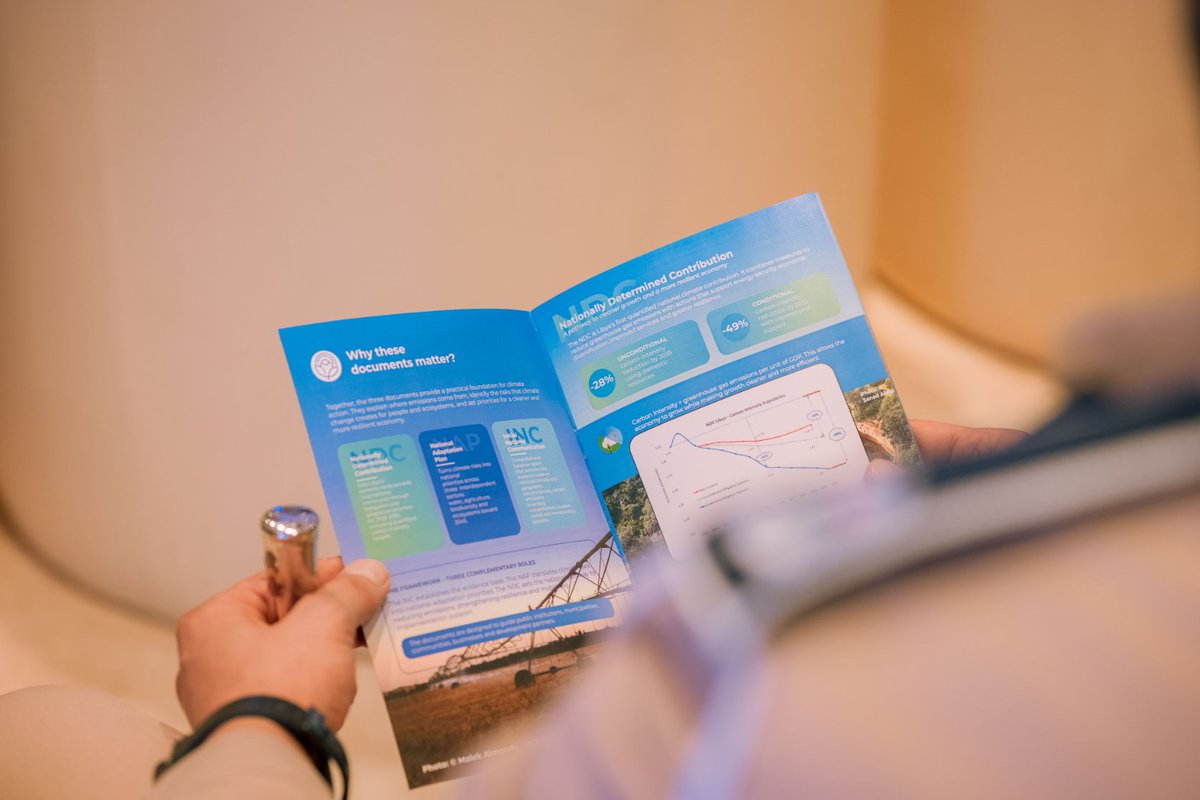 UNDPLibya's tweet photo. For nearly a decade, Libya found itself largely locked out of the global climate finance pipeline. 

In our latest blog, the DRR @MohamedSalihUN explores how the endorsement of 🇱🇾's first-ever NDC is actively bridging a $31 billion climate financing gap.
🔗https://t.co/vQRjxQFq3p https://t.co/Rjbqxq5C5h