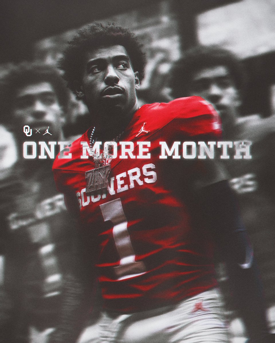 OU_Football's tweet photo. 1️⃣⏳ https://t.co/k0o7Hd1z7T