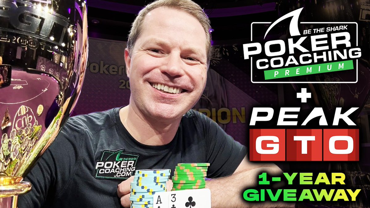 JonathanLittle's tweet photo. 🎁 WIN @PokerCoaching_ Premium + @peakgto Annual ($1,299)!

To enter:
1️⃣ Take our new $1/$2 Cash Game Quiz
2️⃣ Post your score below
3️⃣ RT this post
4️⃣ Tag 1 poker friend

Score 8/10+? You’re probably beating $1/$2. 👀

Link below! 👇 https://t.co/KG13KHj7sP