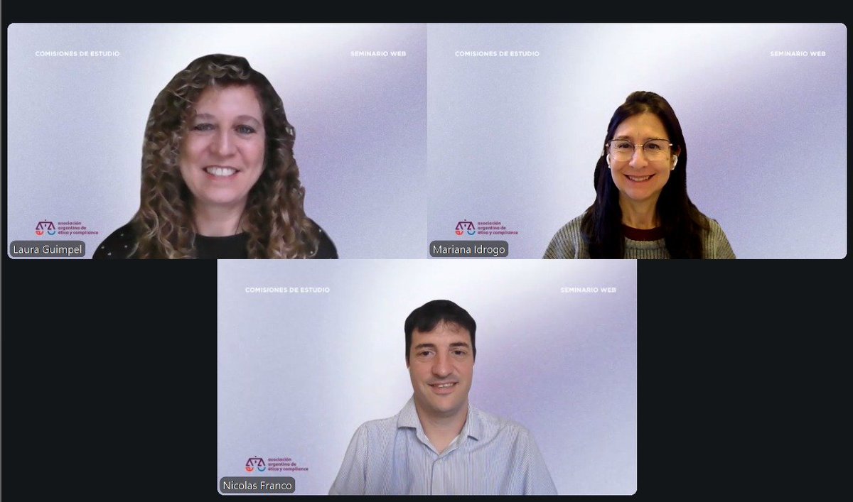 AAECOMPLIANCE's tweet photo. #AHORA. ¡Iniciamos la actividad de la Compliance en la Industria Financiera &amp; Fintech!

💬Prevención de Lavado de Activos en LATAM: Tendencias, Diferencias y Desafíos en la Región.

👥 Junto a nuestros directores Laura Guimpel y Nicolás Franco. 

#AAEC #Compliance https://t.co/5bI5mhdJ5L