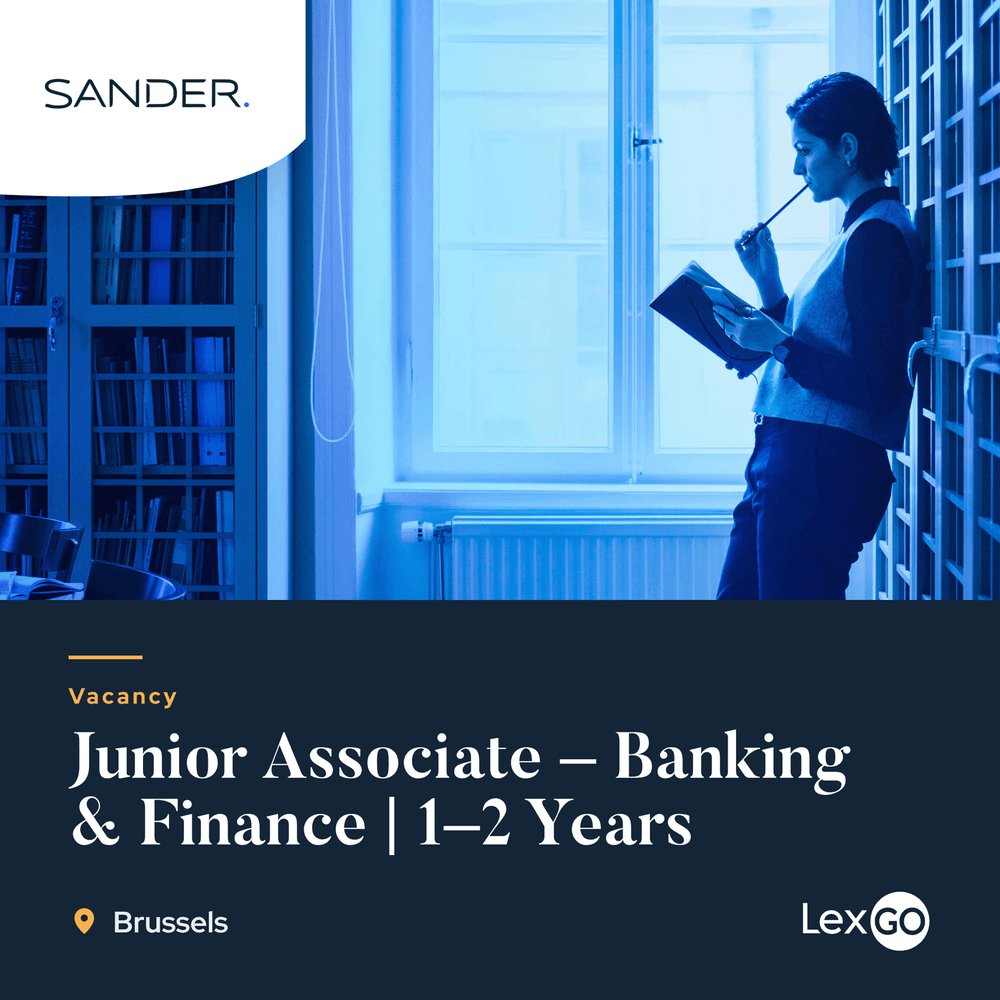 LexGobe's tweet photo. Junior Associate · Via SANDER: A leading international law firm is hiring a Banking & Finance Associate to work on complex cross-border financing transactions in Brussels. #BeJobs #LegalJobs https://t.co/jN30DTENzu