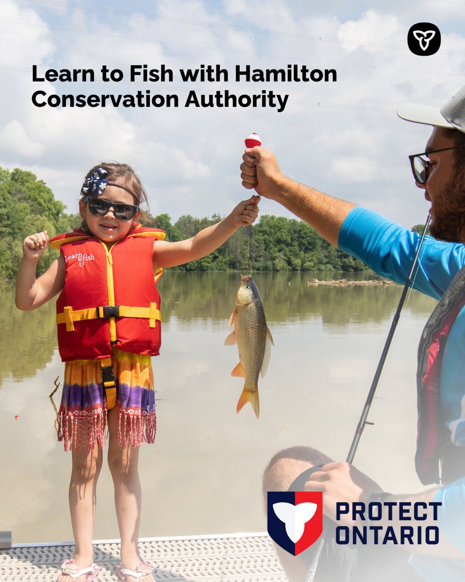 FishWildlifeON's tweet photo. We’re bringing free Learn to Fish sessions to Hamilton Conservation Authority locations this August. Perfect for beginners looking to get started on the water.  

Find us at Fifty Point Conservation Area on August 8–9 and 13–14.

Register in advance at https://t.co/QDBNwO5dHS.