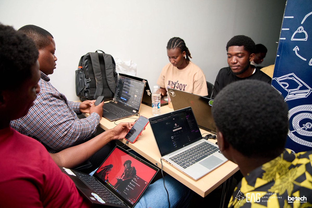 betechconnected's tweet photo. We are live!
The Ethereum Builder Tour Hackathon powered by @EthAppsGuild 🔥happening now at the Stanbic Incubator. 
#Ethereum #EAG https://t.co/bh4zPn4NDY