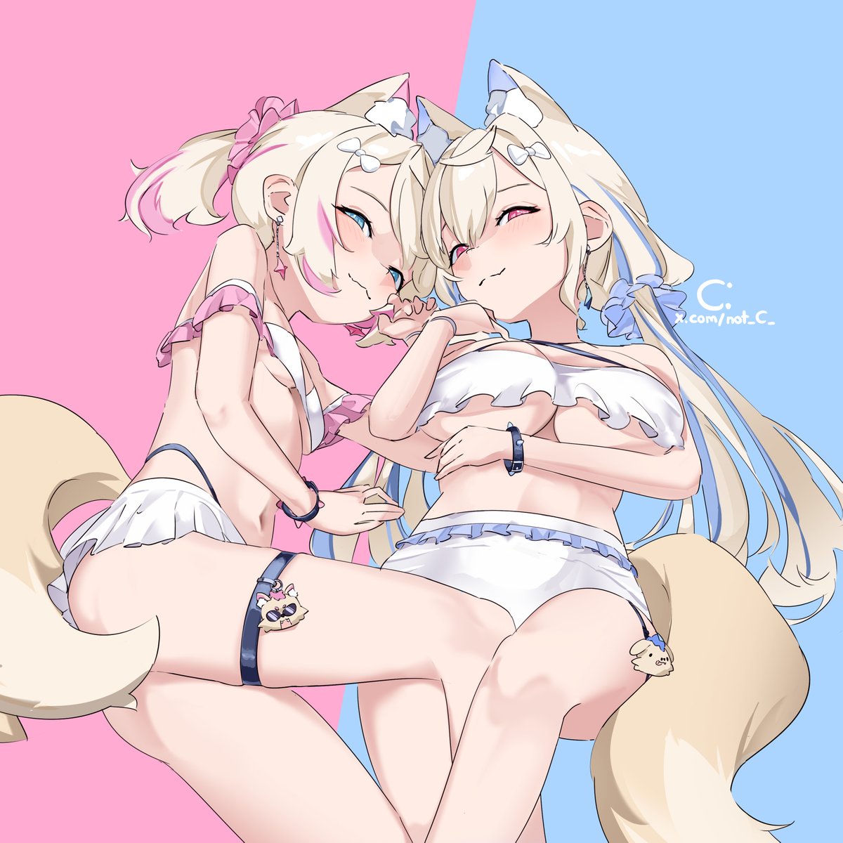 not_C_'s tweet photo. #FWMCpix 夏といえば、水着rkgk！ 🐾 https://t.co/r1bGy0pECY