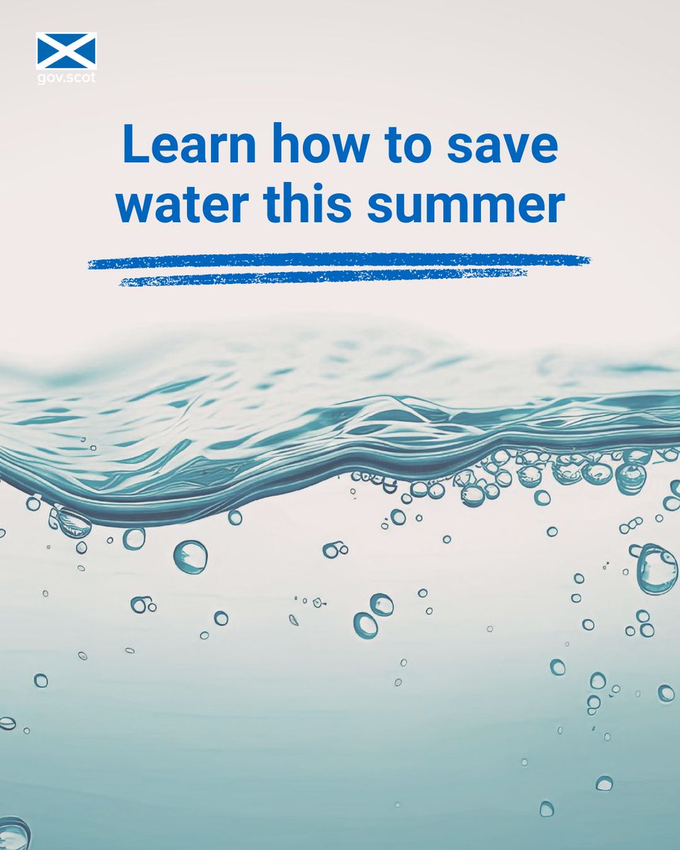ReadyScotland's tweet photo. Saving water helps everyone.

Find out how making small changes can make a big difference to the amount of water you use. 

https://t.co/fehse2jn4r https://t.co/f0mGKEyUbK