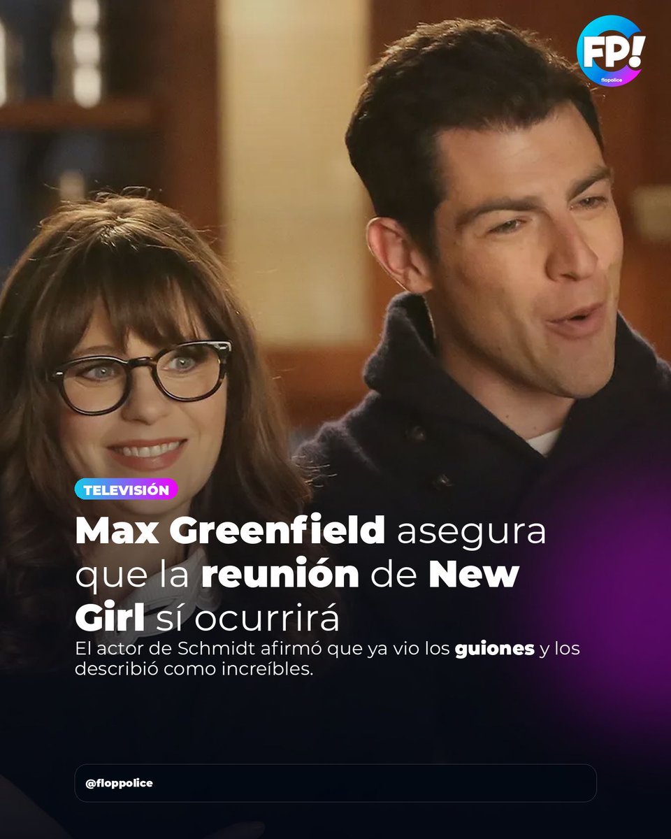 _floppolice's tweet photo. 🚨📺 La reunión de New Girl parece estar cada vez más cerca.

Max Greenfield, quien interpretó a Schmidt, afirmó que el proyecto está avanzando y que ya tuvo acceso a los guiones, los cuales calificó como “increíbles”.

#NewGirl #MaxGreenfield #TVReunion #Series #FlopPolice https://t.co/HdyNXbZh3W