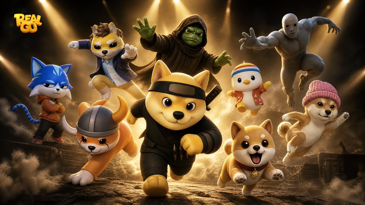 RealGoOfficial's tweet photo. The Meme Pets are heading back to base! 

The journey continues, and the crew is reuniting. Are you ready to welcome them home? https://t.co/j3bsNyx71M