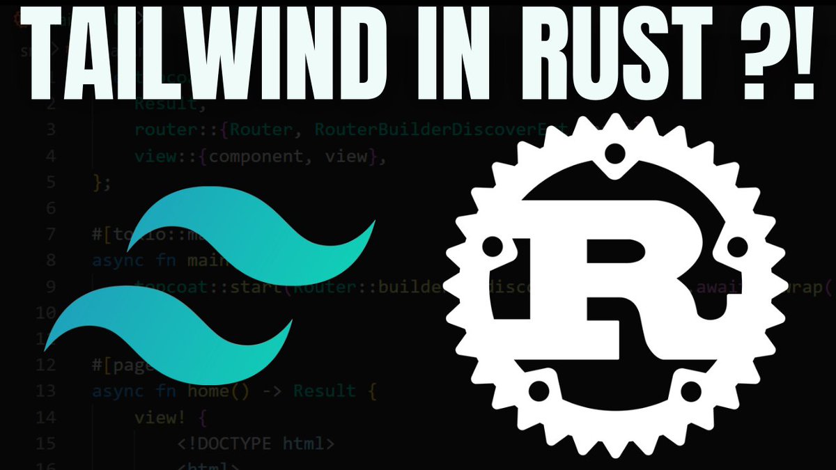 FrancescoCiull4's tweet photo. New video is out: Tailwind CSS inside a Rust application?

In episode 3 of my Topcoat series, I test 
- Tailwind hot reload
- local assets
- SVG icons
- custom fonts inside Rust’s new web framework.

Link https://t.co/yk5IEWPAQH https://t.co/CyQDMT6N5x