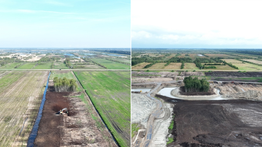 _Prolander's tweet photo. Aan de zuidkant van het Bargerveen komt een bufferzone van maar liefst 220 ha: Buffer Zuid. De Buffer is opgedeeld in vier vakken. Inmiddels werken we hard aan vak 1, aan de oostkant van het gebied. Bekijk de foto's om te zien hoeveel werk er al is verzet: https://t.co/oxmyyavCU3 https://t.co/3hfLont8Mz