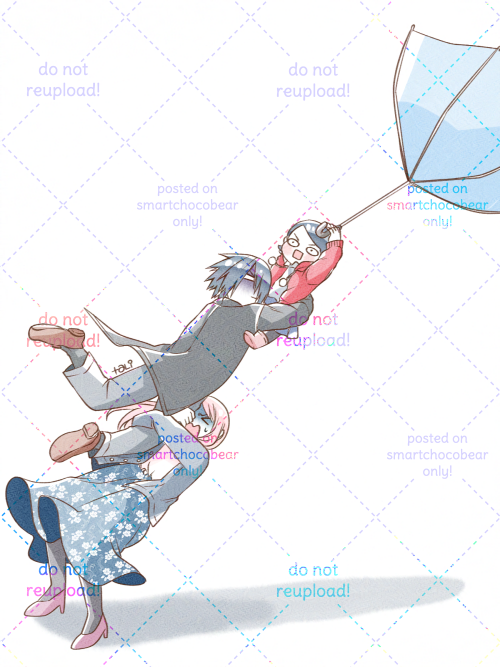 smartchocobear's tweet photo. "SARADA WANTS TO HOLD THE UMBRELLA!"
"No! That's too big for-" https://t.co/uzKswEpJpq